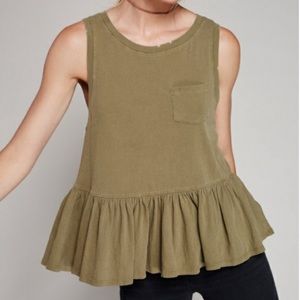 Free People Pocket Peplum Tank